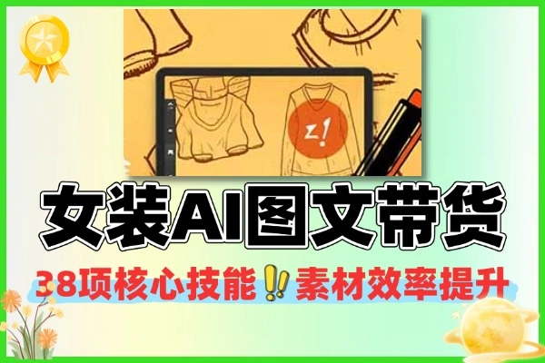 掌握38项女装AI图文带货核心技能，高效提升素材制作效率