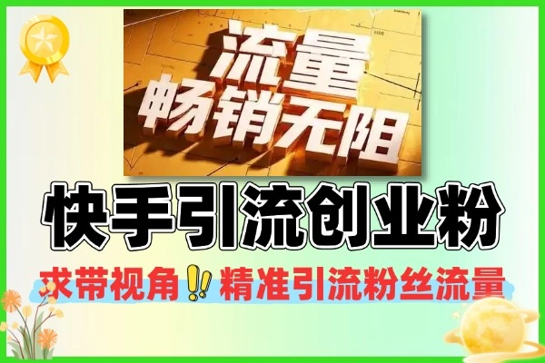 快手精准引流攻略：宝妈学生群体创业粉高效吸引术