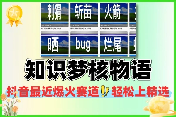 知识梦核物语：抖音爆火赛道，全平台分发赚创作分成攻略