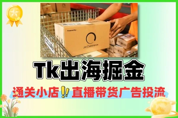 Tk出海掘金通关小店运营直播带货广告投流